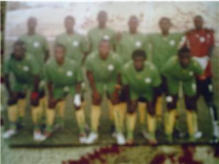 IBRAHIMA CAMARA AU MILIEUX AVEC LES JUNIOR DU SENEGAL